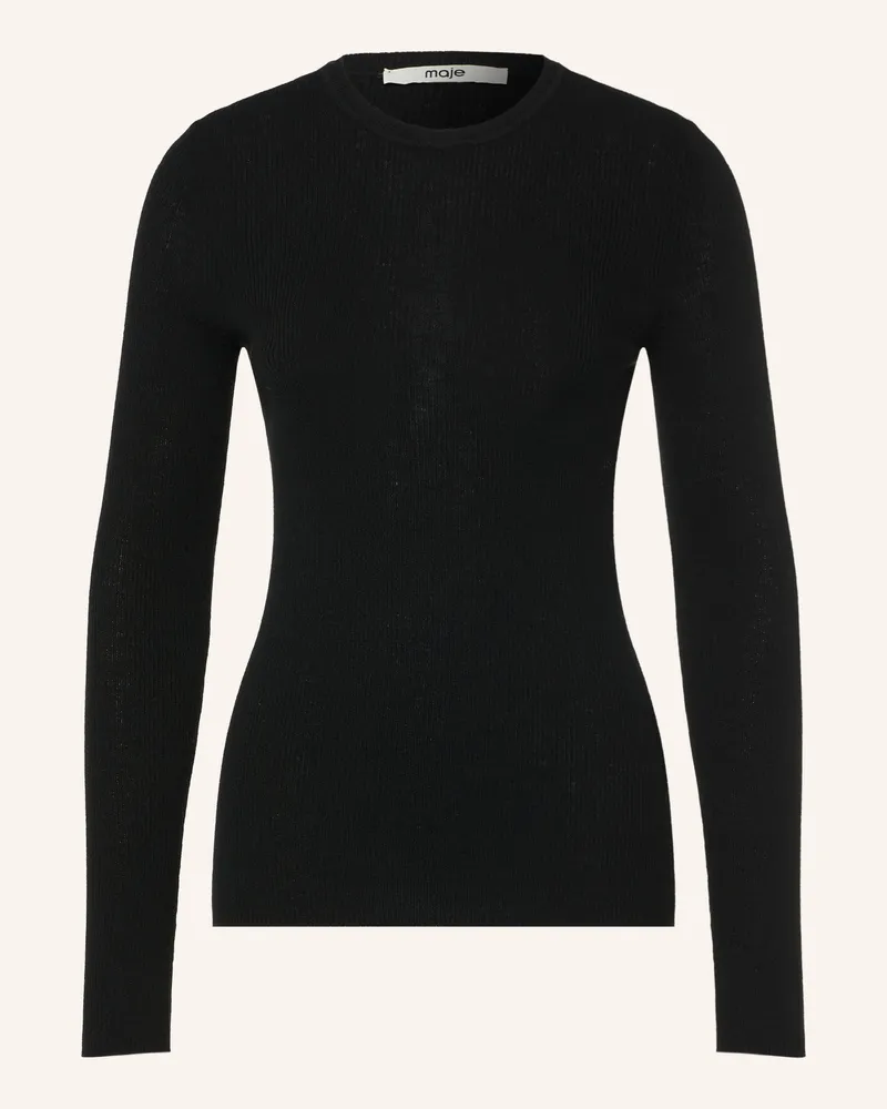 Maje Pullover schwarz Schwarz