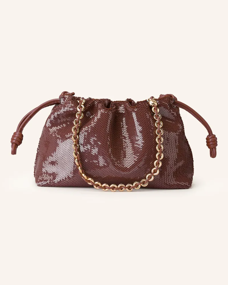 Loewe Schultertasche FLAMENCO MEDIUM Braun