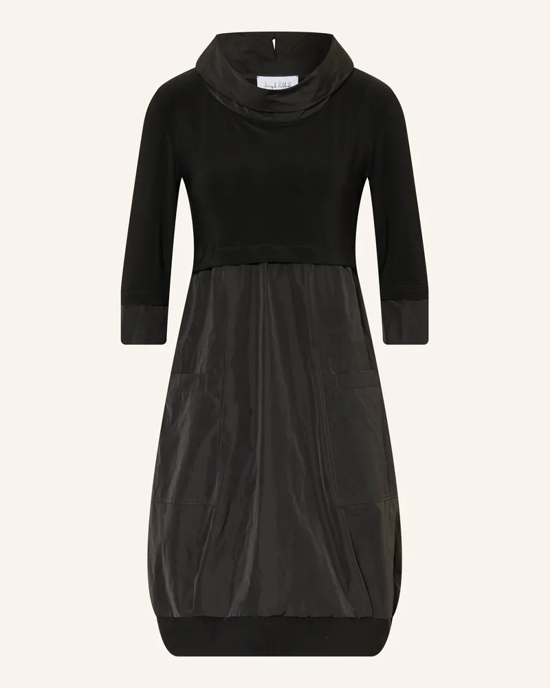 Joseph Ribkoff Kleid Mit 3/4-Arm Im Materialmix schwarz Schwarz