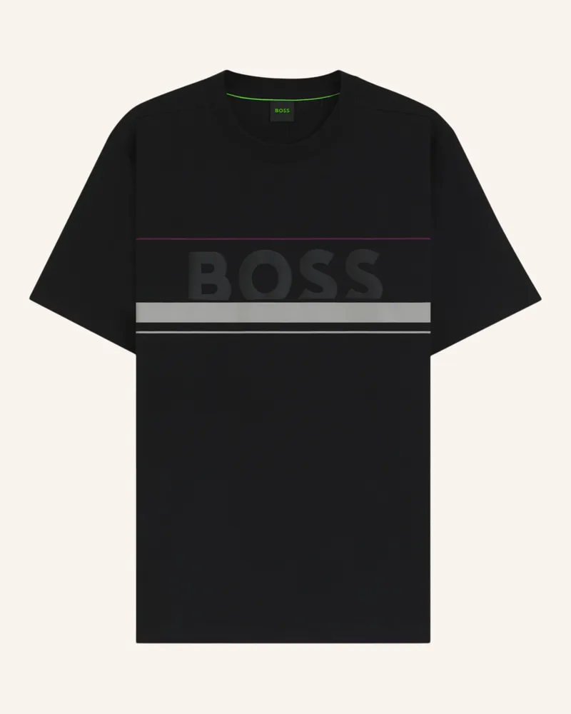 HUGO BOSS T-Shirt TEE ICONIC ZONE Regular Fit Schwarz