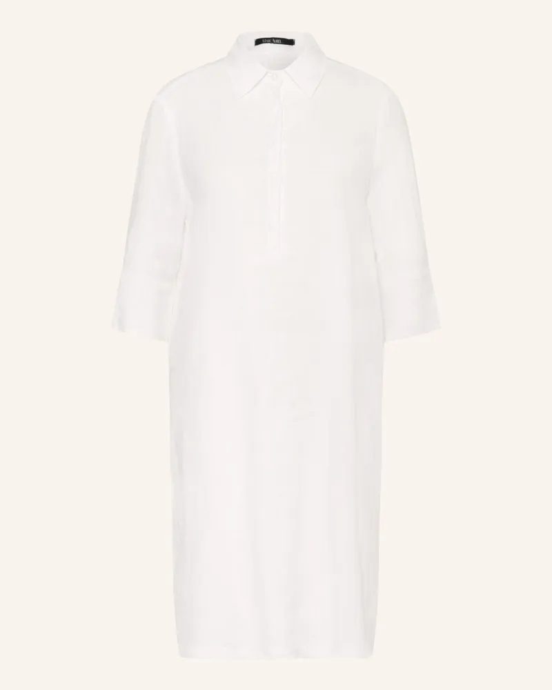 MARC AUREL Leinenkleid mit 3/4-Arm Weiss