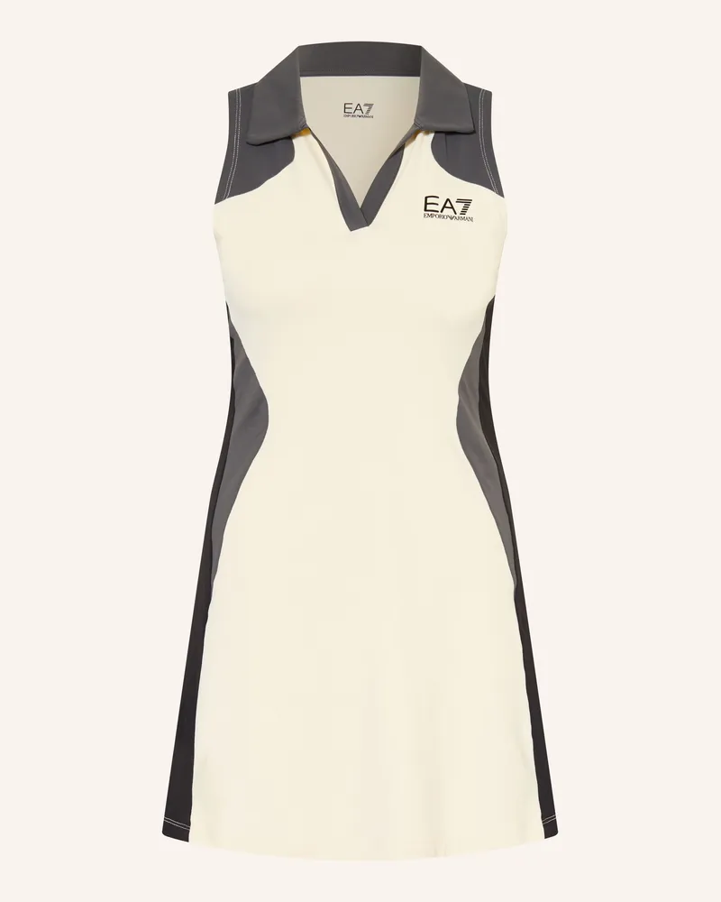 EA7 Tenniskleid Tennis Pro schwarz Creme