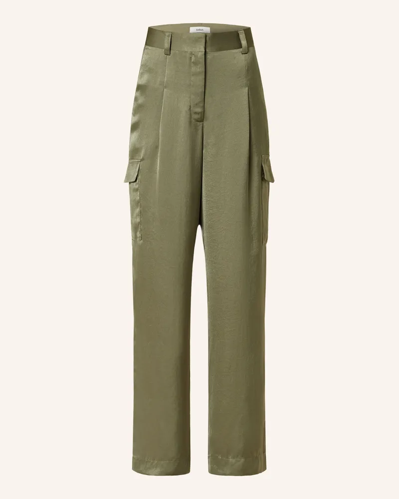 ba&sh Cargohose Cary Aus Satin gruen Khaki