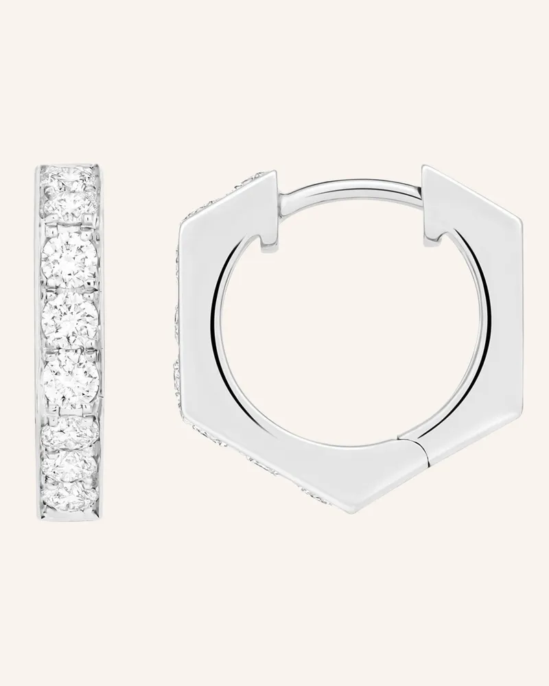Wempe Fine Jewelry Creole Twist silber Weissgold