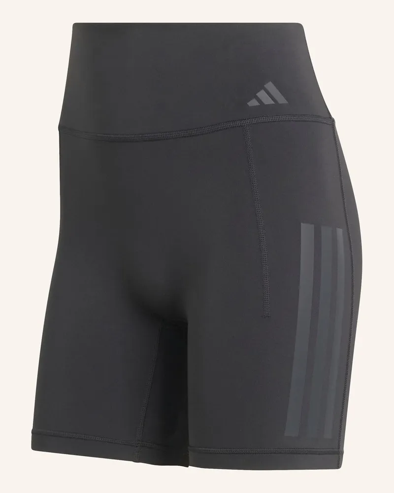 adidas Optime Workout 3-Streifen Kurze Leggings schwarz Schwarz