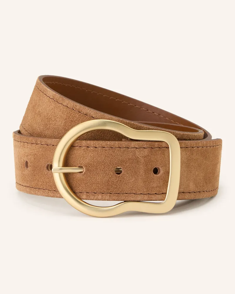 Dorothee Schumacher Ledergürtel SUEDE SENSATION Hellbraun