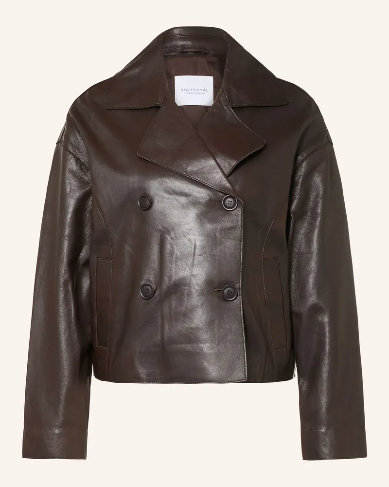 Rich&Royal Lederjacke braun Dunkelbraun