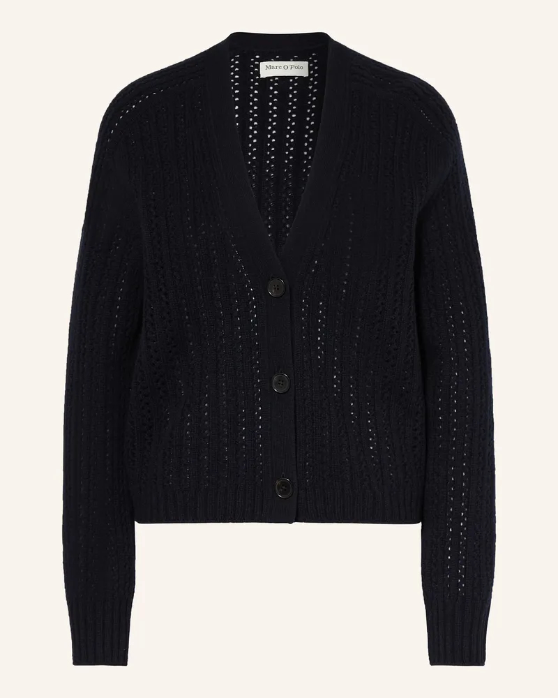 Marc O'Polo Strickjacke blau Dunkelblau