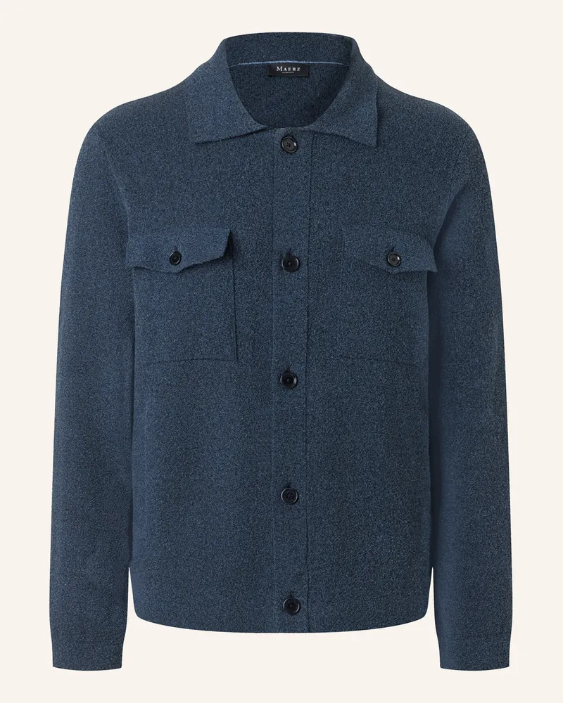 Maerz Strickjacke blau Dunkelblau