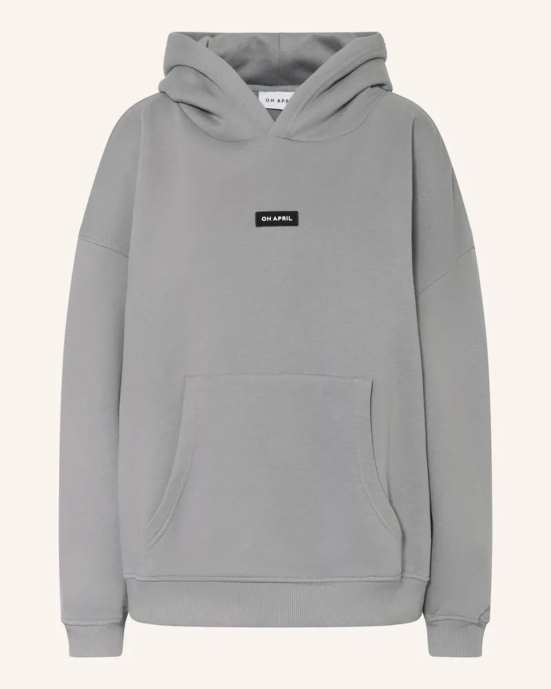 OH APRIL Oversized-Hoodie Grau