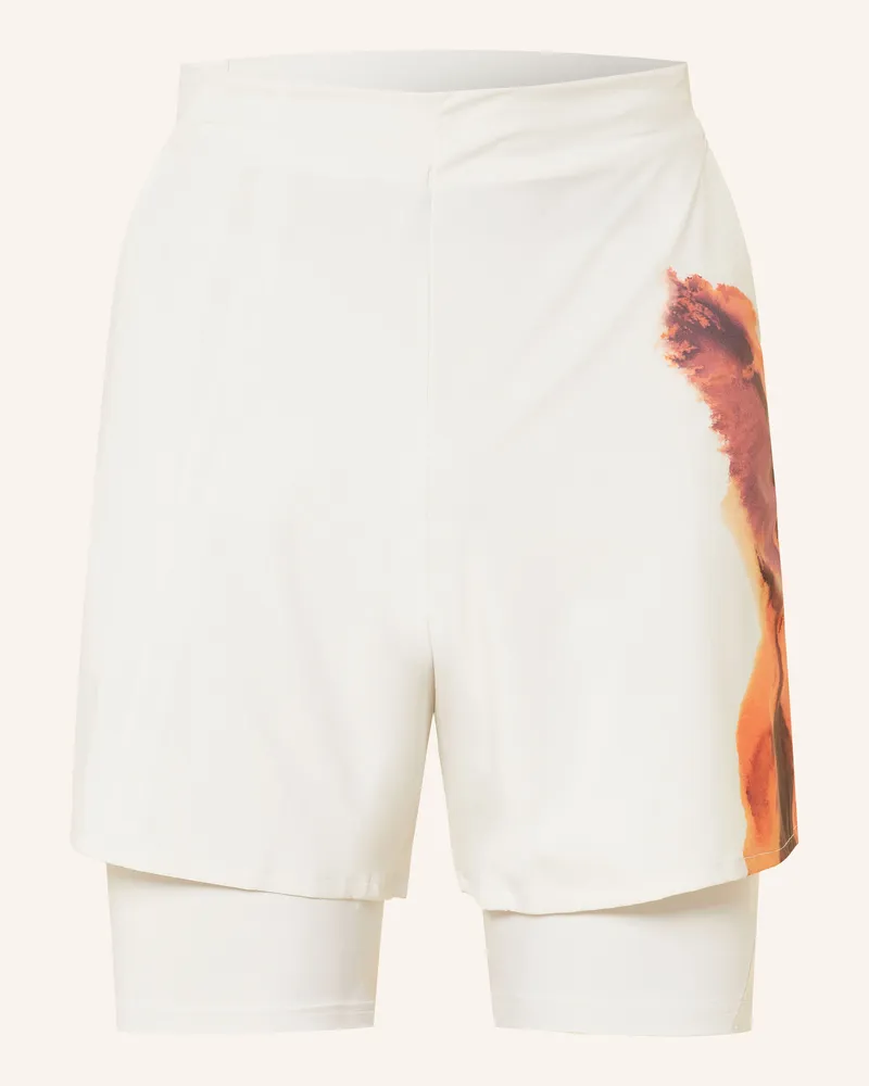 Y-3 2-In-1-Tennisshorts grau Creme