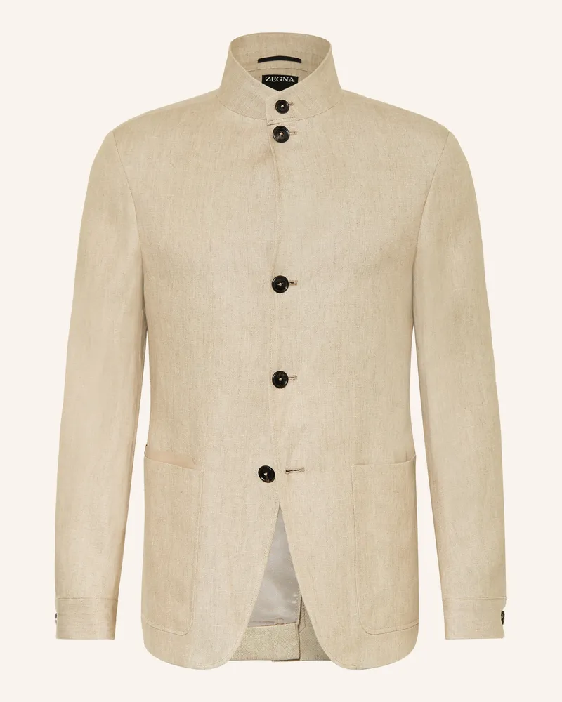 Ermenegildo Zegna Leinensakko Slim Fit beige Beige