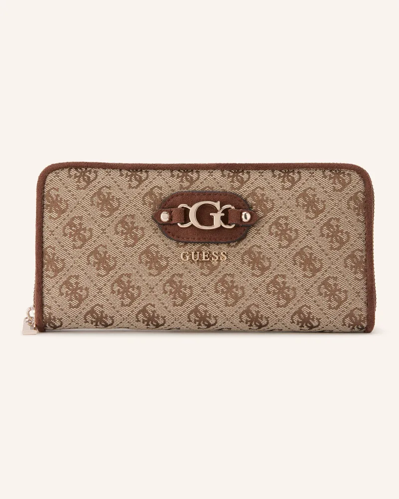 Guess Geldbörse Samantha braun Beige