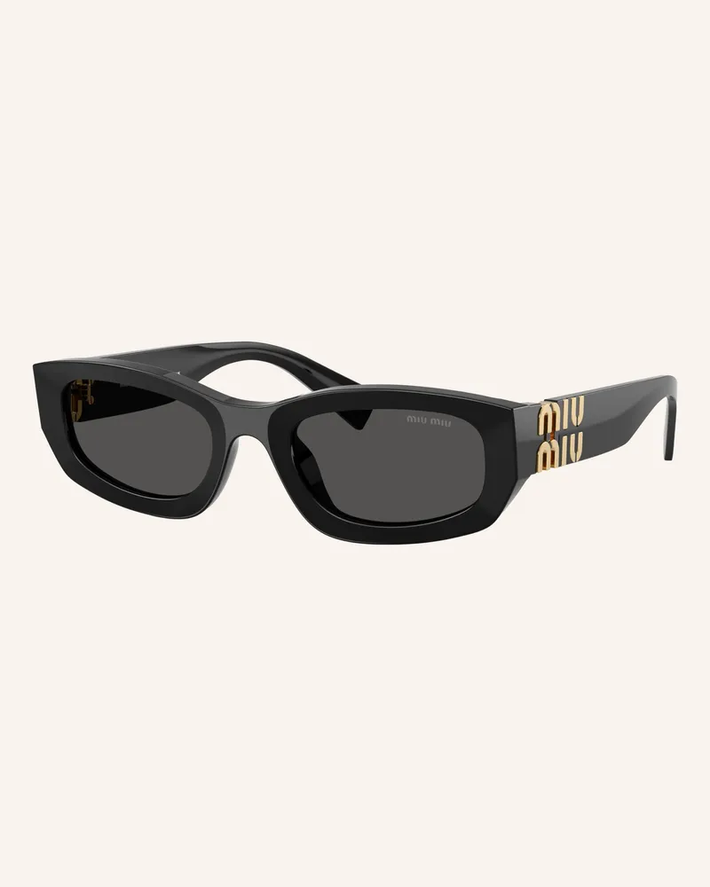 Miu Miu Sonnenbrille Mu b04s schwarz Schwarz