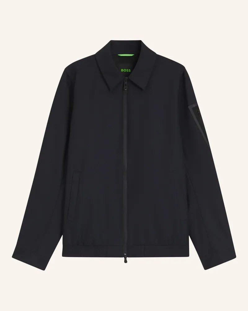 HUGO BOSS Jacket Ow_Union Coach Jt Regular Fit blau Dunkelblau