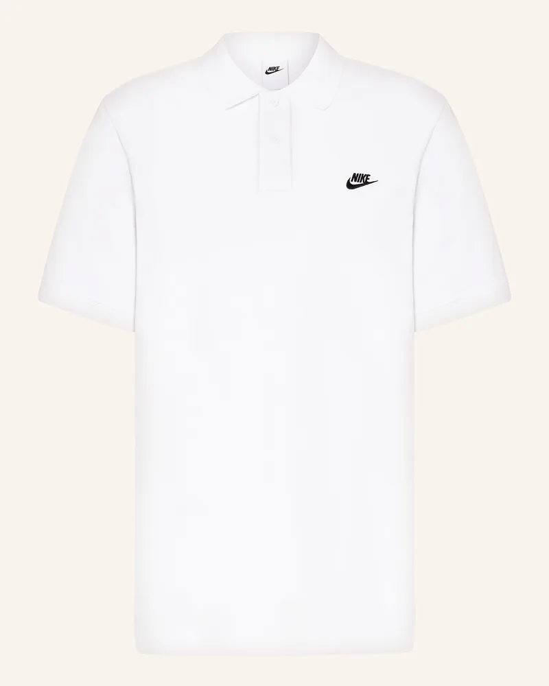 Nike Piqué-Poloshirt weiss Weiss