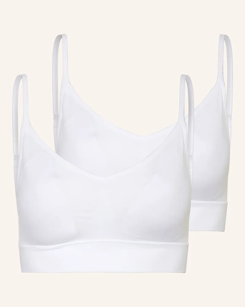 Jockey 2er-Pack Bustiers weiss Weiss