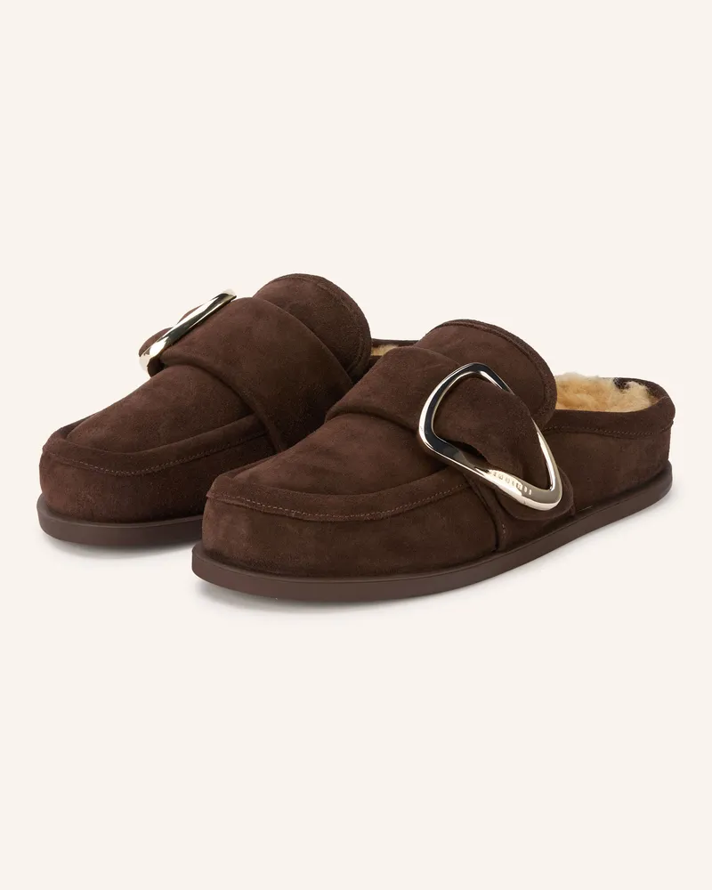 INUIKII Mules braun Dunkelbraun