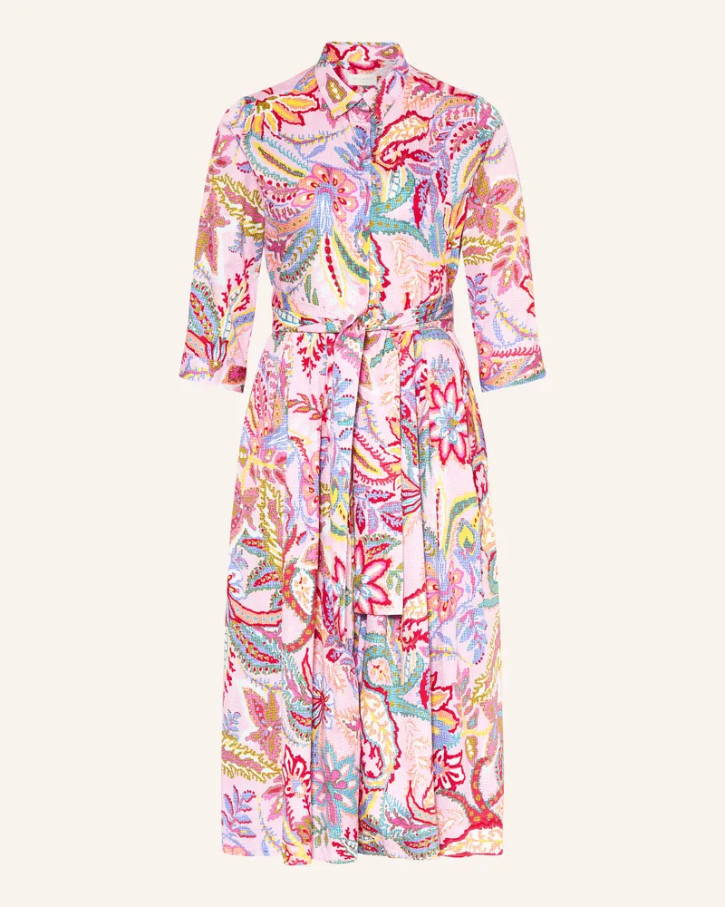 Milano Italy Hemdblusenkleid Mit 3/4-Arm rosa Rosa