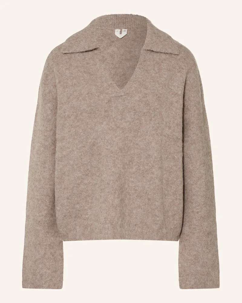 Arket Pullover Mit Alpaka beige Beige
