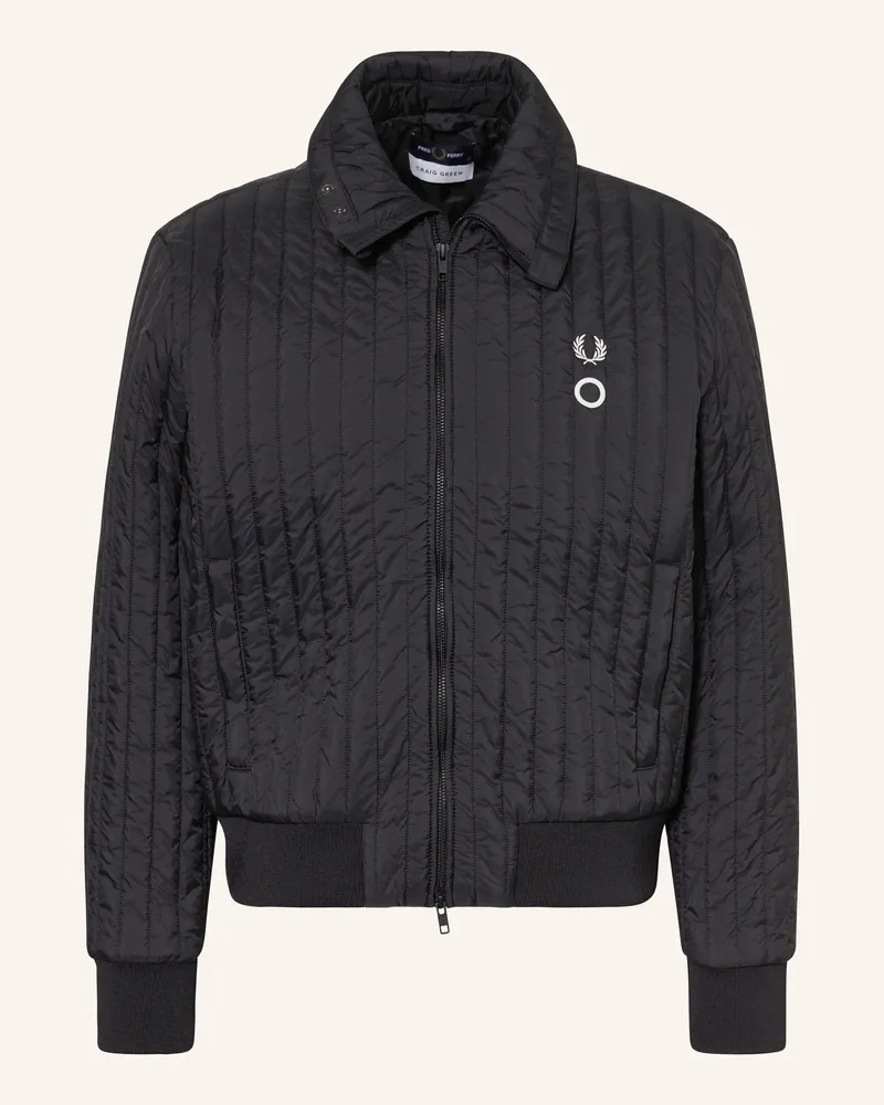 Fred Perry Steppjacke schwarz Schwarz