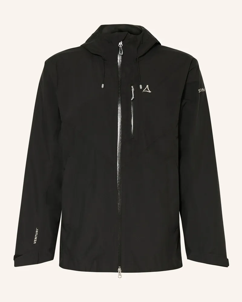 Schöffel Regenjacke Mauku schwarz Schwarz