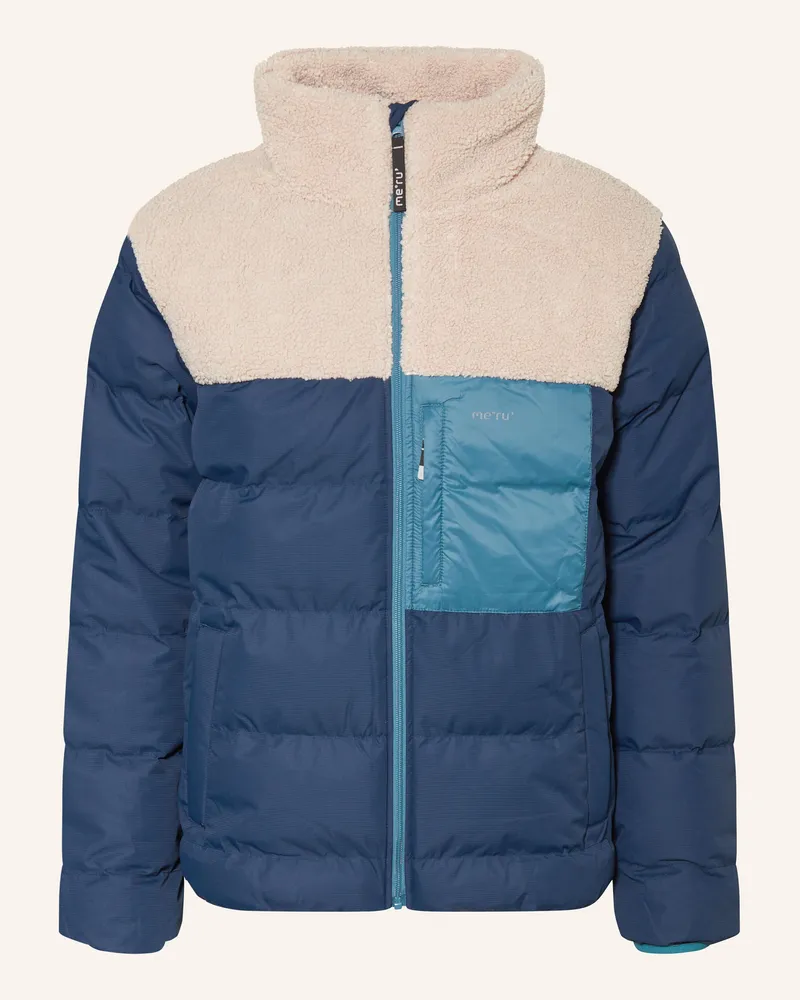 me°ru' Steppjacke ROSKILDE Dunkelblau