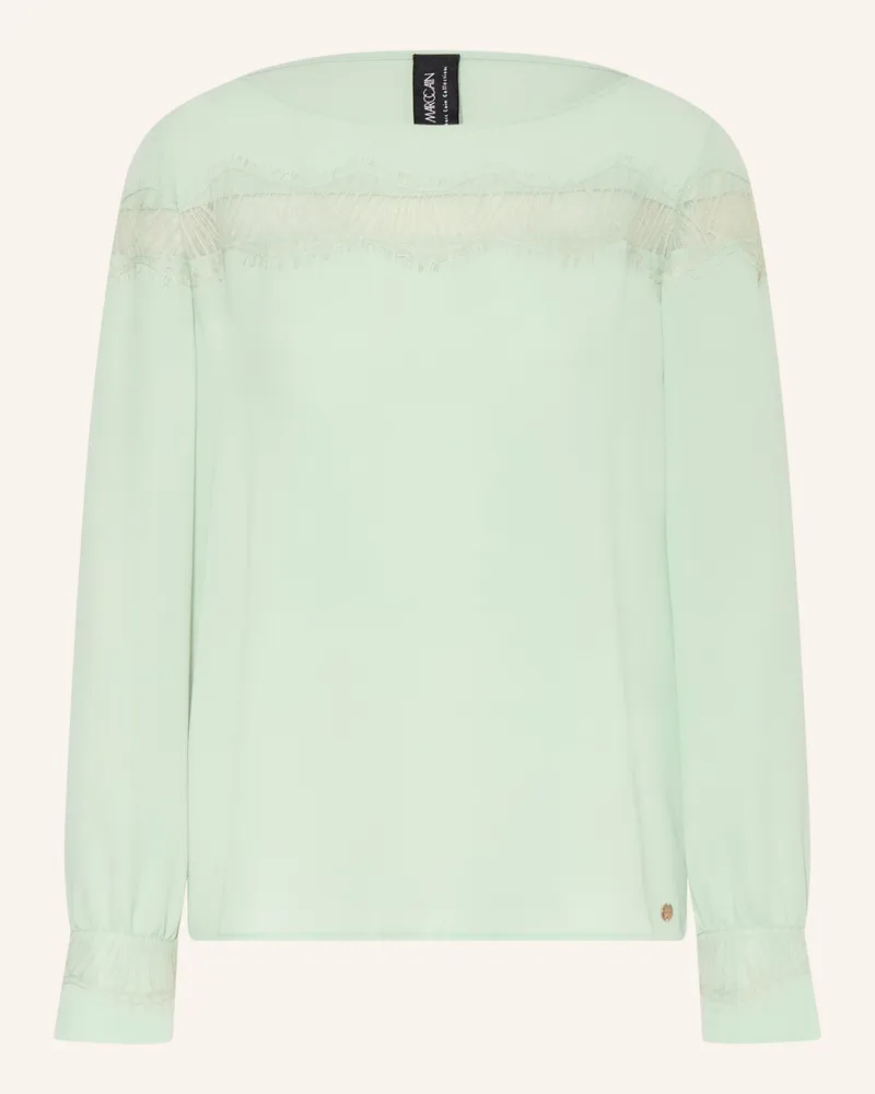 Marc Cain Blusenshirt Mit Spitze gruen 505