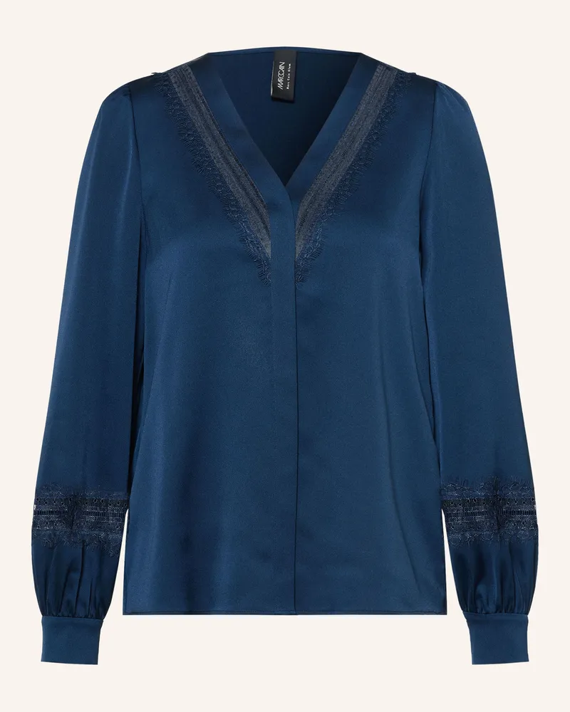 Marc Cain Blusenshirt Mit Spitze blau 393