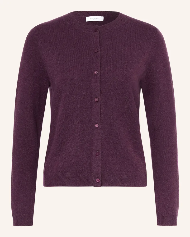Darling Harbour Strickjacke Aus Cashmere lila Plum