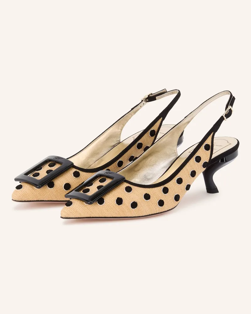 Roger Vivier Slingpumps VIRGULE Beige