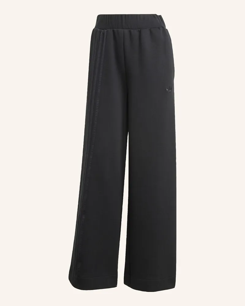 adidas OFF PLACED 3-STREIFEN WEITE HOSE Schwarz