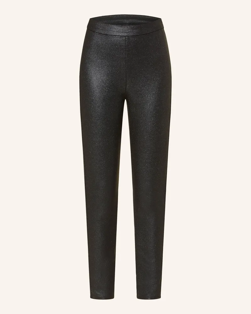 S.Oliver Leggings mit Glitzergarn Schwarz