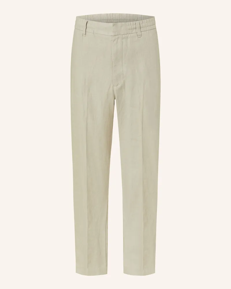 NN 07 Leinenhose BILLIE Regular Fit Hellgrün