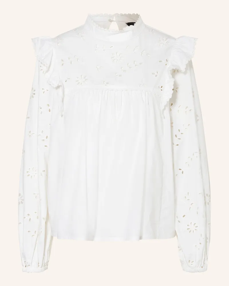 Max Mara Blusenshirt TADDEO im Materialmix Creme