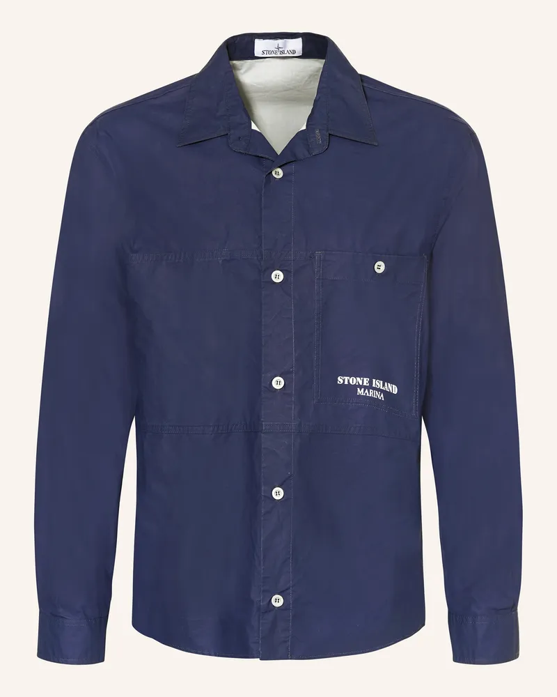Stone Island Hemd Marina Comfort Fit blau Dunkelblau