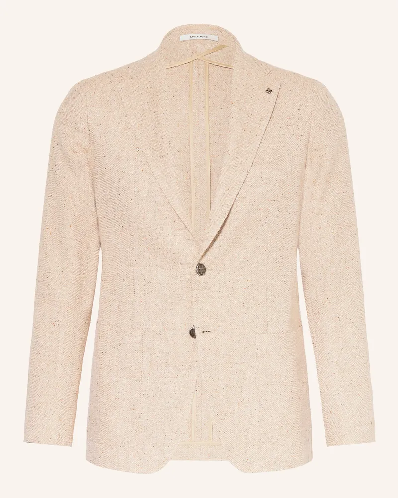 Tagliatore Tweed-Sakko Extra Slim Fit beige Beige