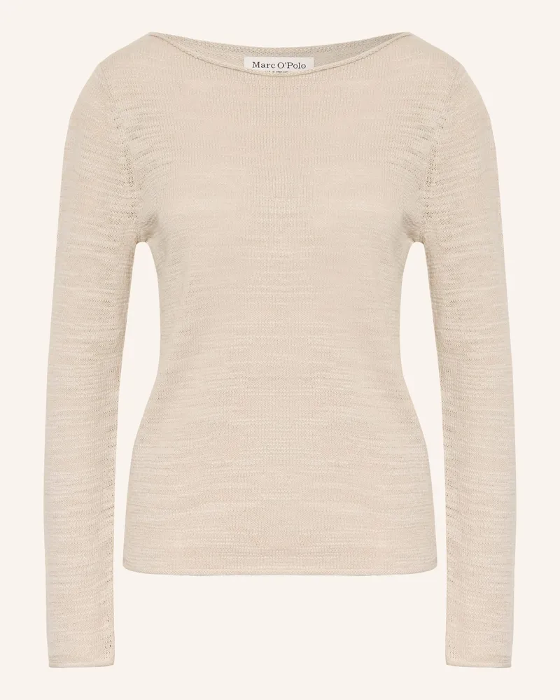 Marc O'Polo Pullover Mit Leinen beige Beige