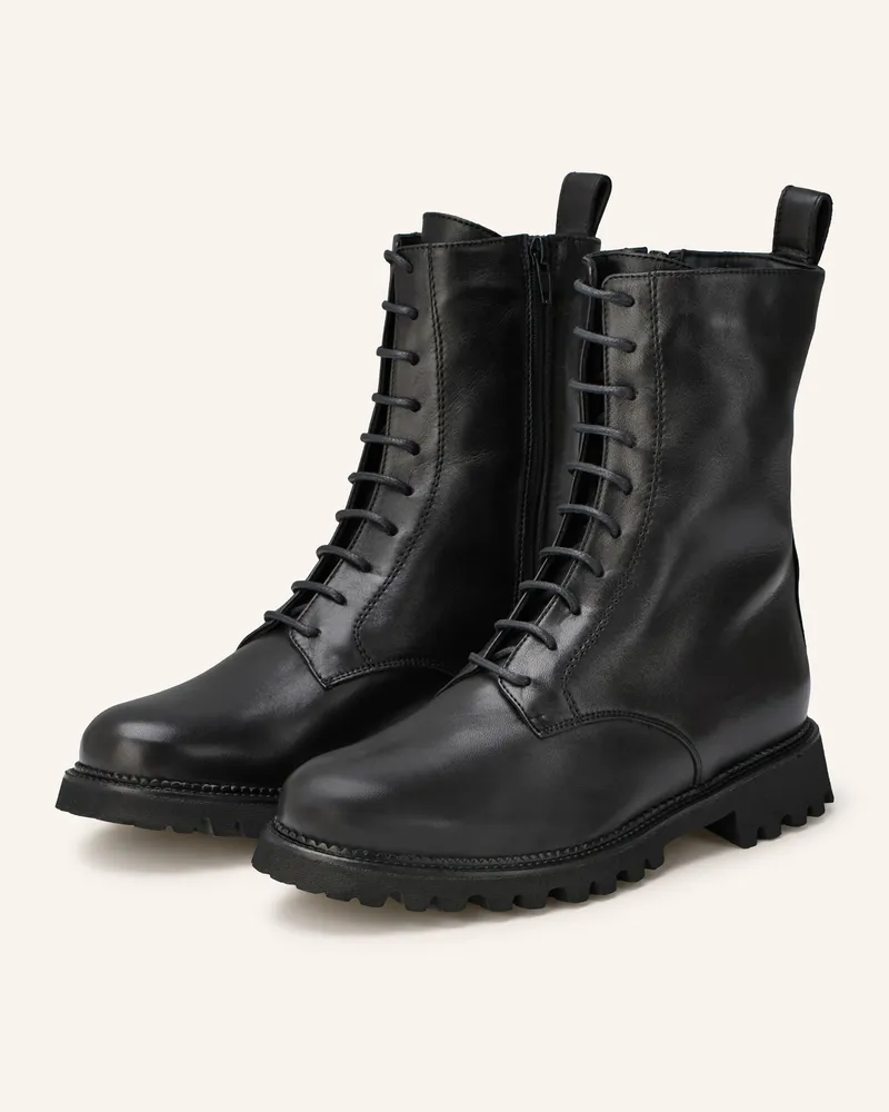 lilienfels Schnürboots schwarz Schwarz