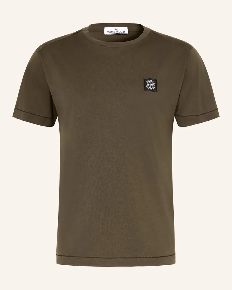 Stone Island T-Shirt gruen Dunkelgrün