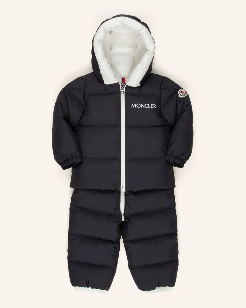 Moncler Set: Daunenjacke und Overall Dunkelblau