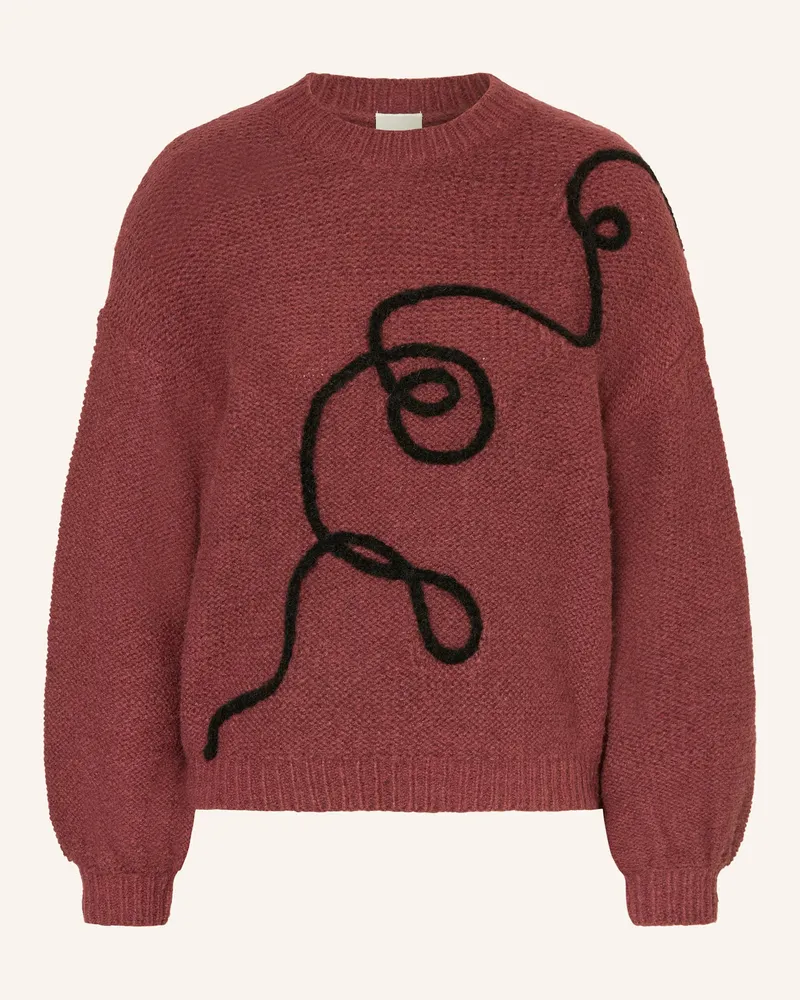 ICHI Pullover IHCATRINA Dunkelrot