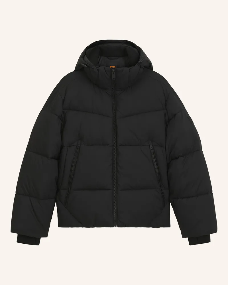 HUGO BOSS Jacke Obore Oversize Fit schwarz Schwarz