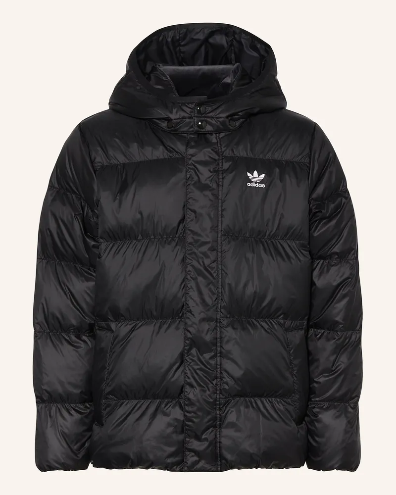 adidas Daunenjacke ELO mit abnehmbarer Kapuze Schwarz
