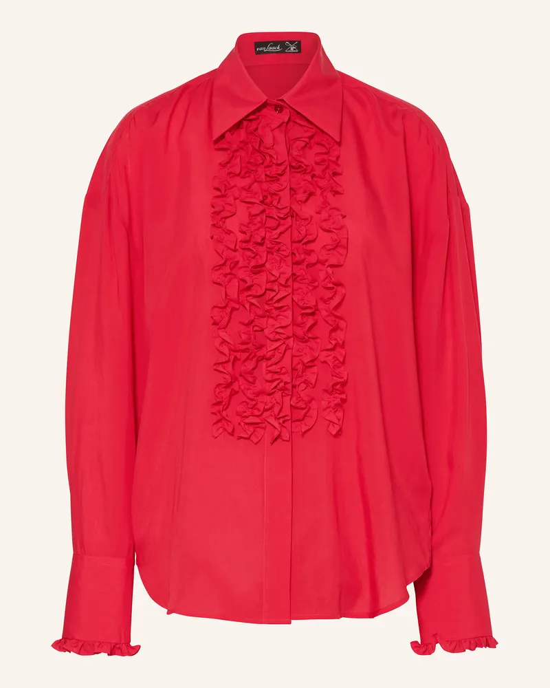 van Laack Hemdbluse VL-BILANI-XX mit Rüschen Rot