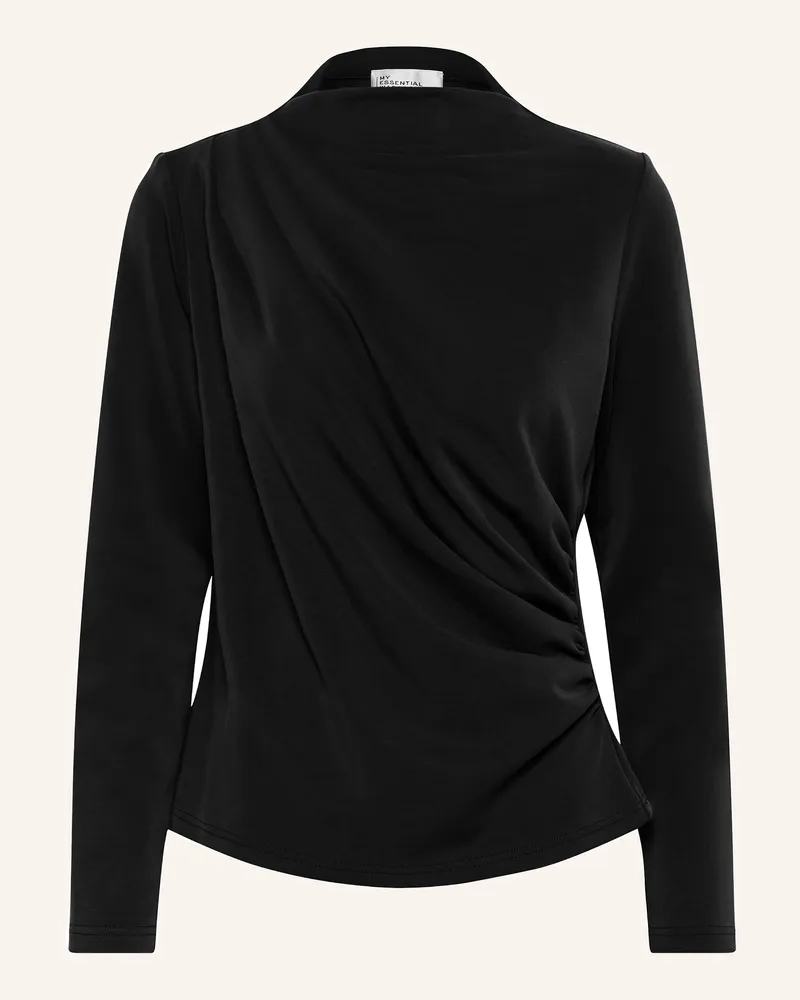 My Essential Wardrobe Blusentop Helle schwarz Schwarz