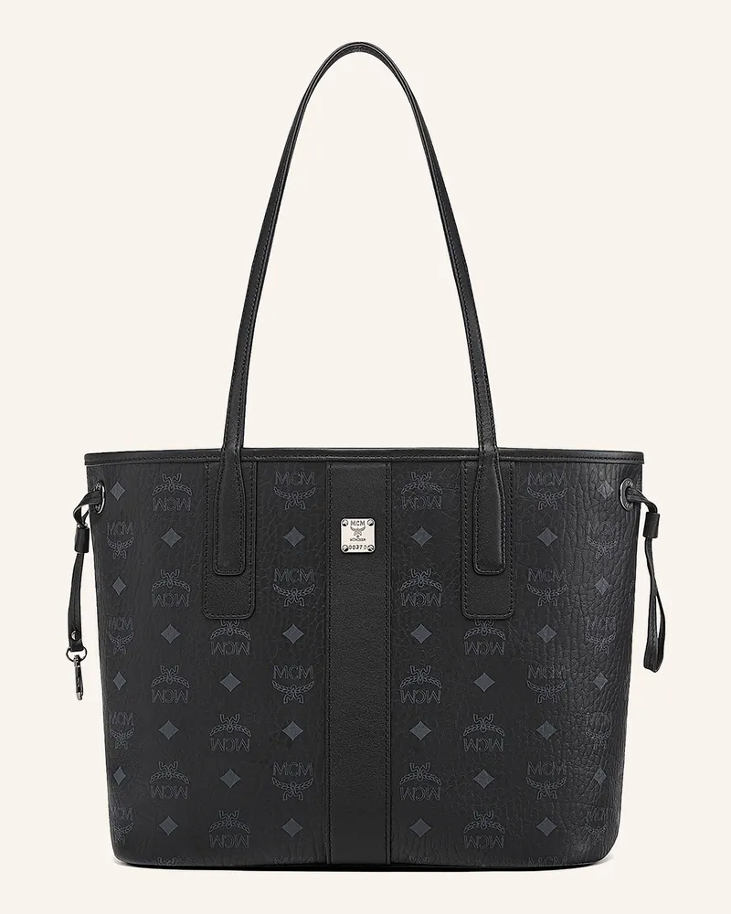 MCM Shopper LIZ SMALL zum Wenden mit Pouch Schwarz