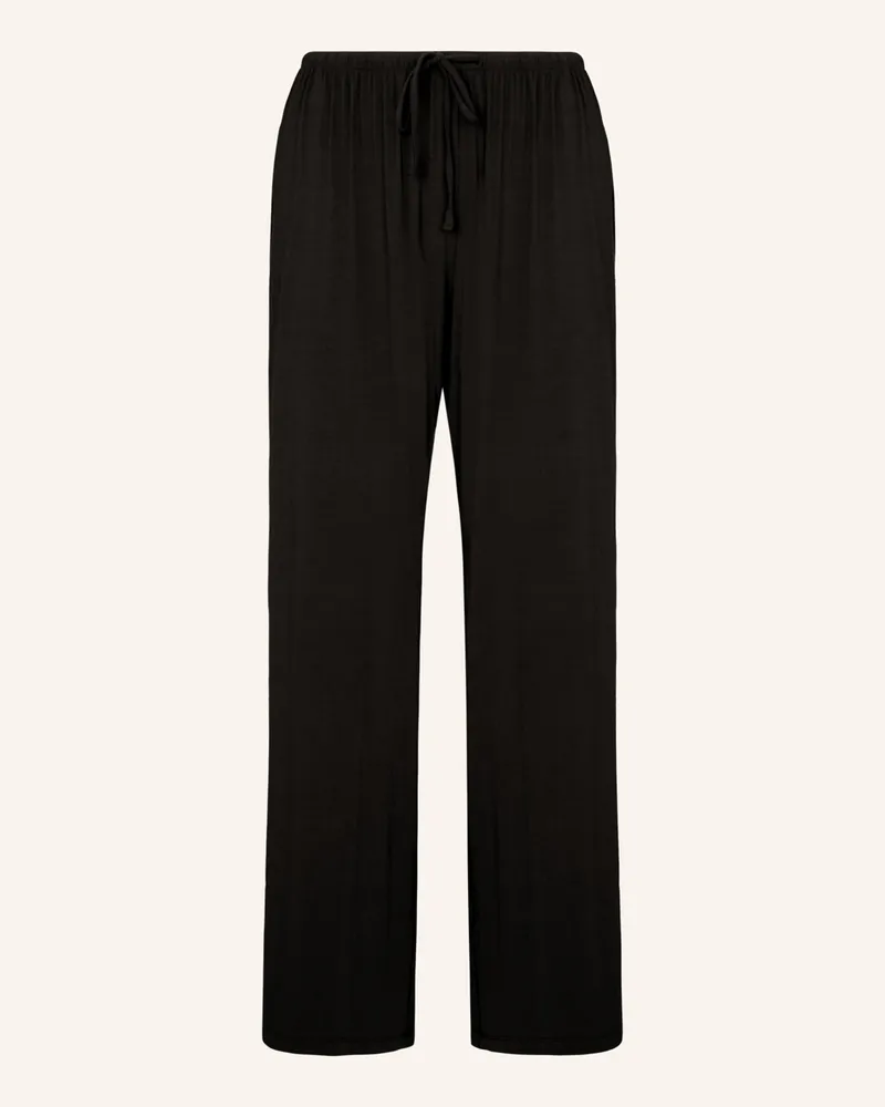 Hunkemöller Schlafhose Essential Jersey schwarz Schwarz