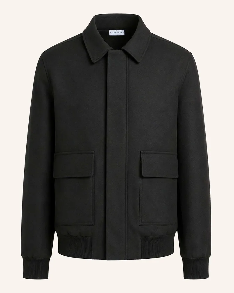 KIEFERMANN Kiefermann Flanell-Blouson Für Herren Branoc schwarz Schwarz