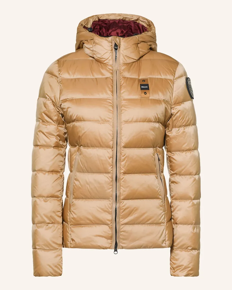 Blauer Lightweight-Daunenjacke Charme beige Camel